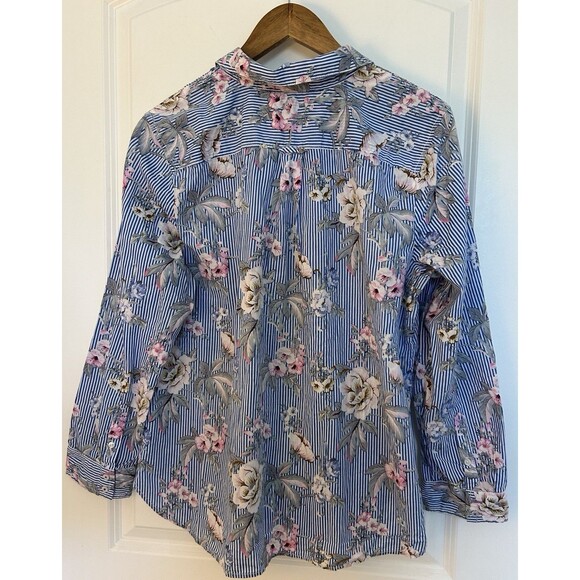 Talbots 3 Shirts LOT Bundle Extra Large 16 Floral Paisley Button Pop Over - Picture 12 of 16
